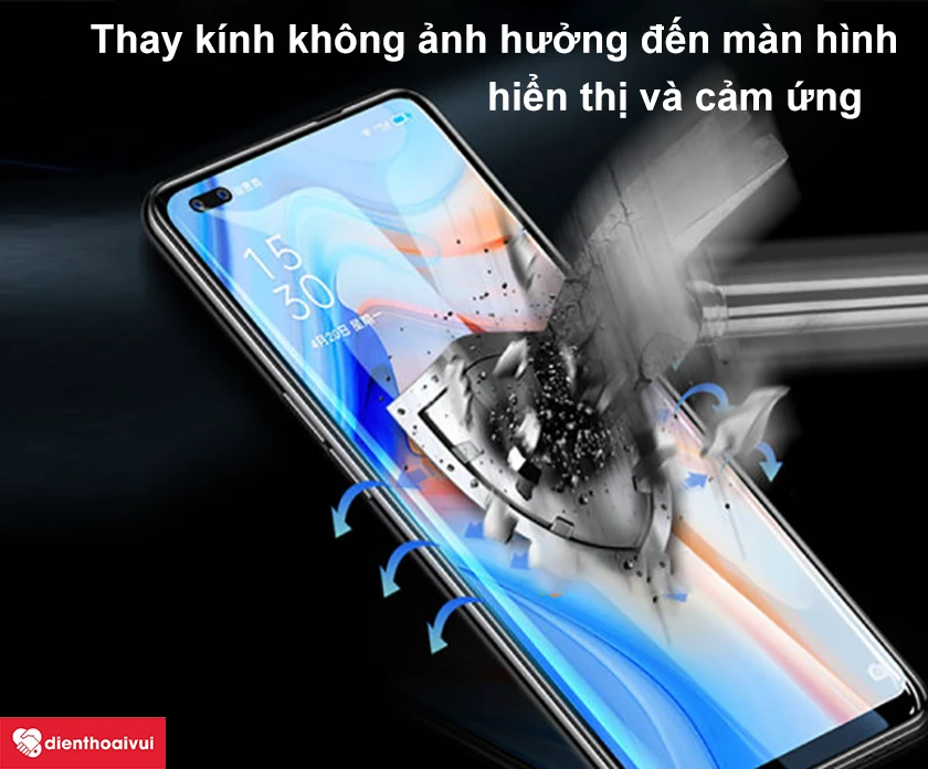 Thay kính OPPO Reno 4 có ảnh hưởng gì không?