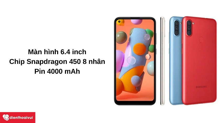 Điện thoại Samsung Galaxy A11 - Màn hình 6.4 inch