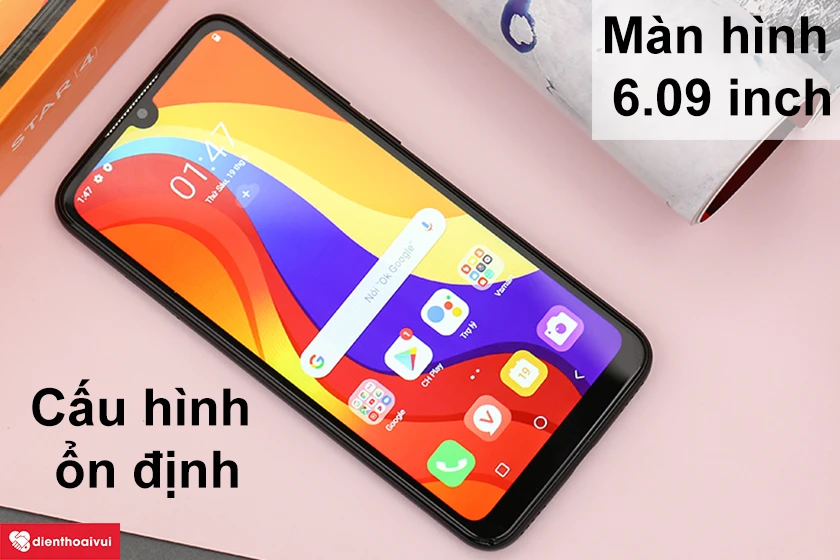 Vsmart Star 4 - M&agrave;n h&igrave;nh lớn l&ecirc;n đến 6.09 inch