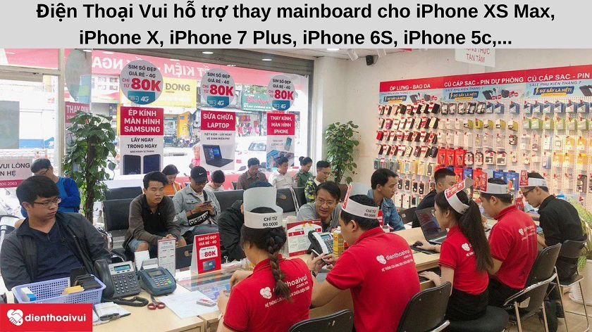 Dịch vụ thay main đi&ecirc;̣n thoại iPhone chuy&ecirc;n nghi&ecirc;̣p, uy tín tại Đi&ecirc;̣n Thoại Vui