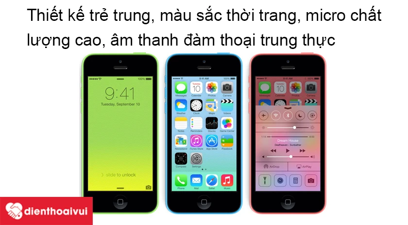 Thiết kế trẻ trung, màu sắc thời trang, đàm thoại chất lượng cao