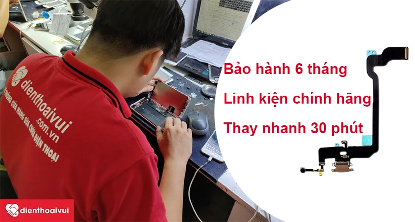 Thay mic iPhone XS giá rẻ, nhanh chóng tại hệ thống sửa chữa Điện Thoại Vui