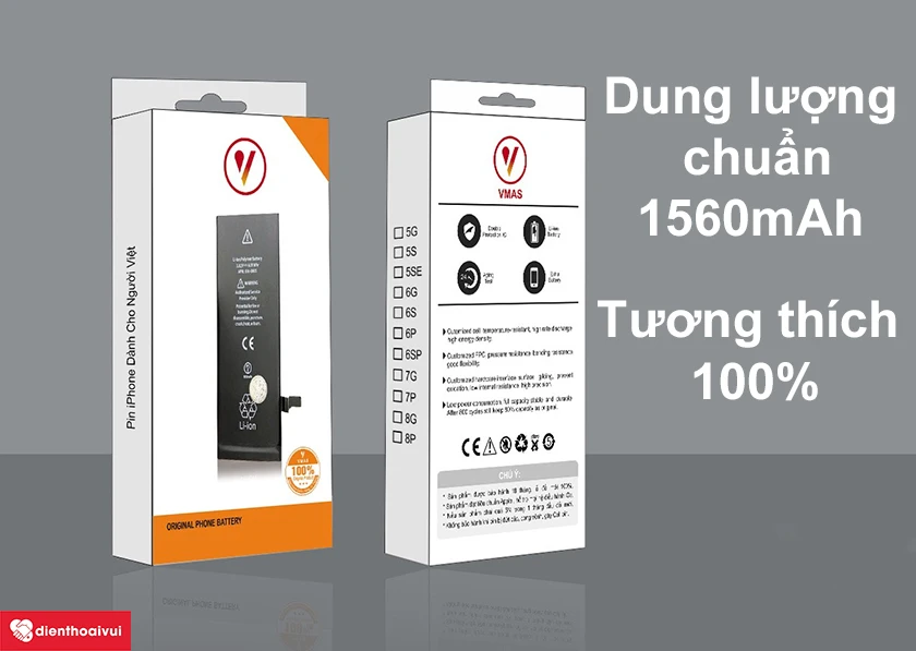 Thay pin iPhone 5S ch&iacute;nh h&atilde;ng Vmas c&oacute; bị giảm dung lượng v&agrave; ảnh hưởng g&igrave; kh&ocirc;ng?