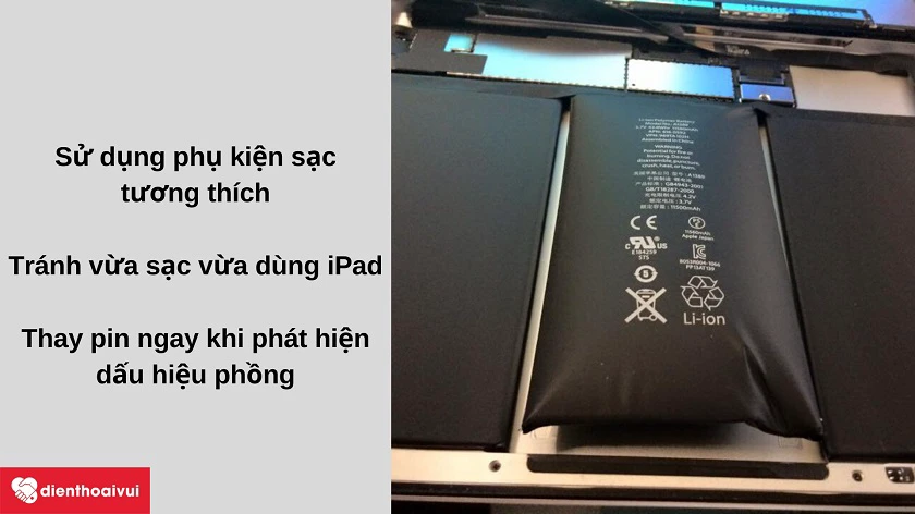 Cách xử lý m&ocirc;̣t s&ocirc;́ v&acirc;́n đ&ecirc;̀ v&ecirc;̀ pin tr&ecirc;n iPad mini 2