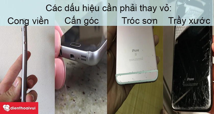 Dấu hiệu cho thấy bạn cần phải thay vỏ của điện thoại.