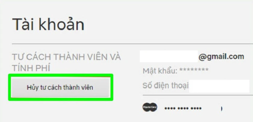 C&aacute;ch huỷ đăng k&yacute; netflix