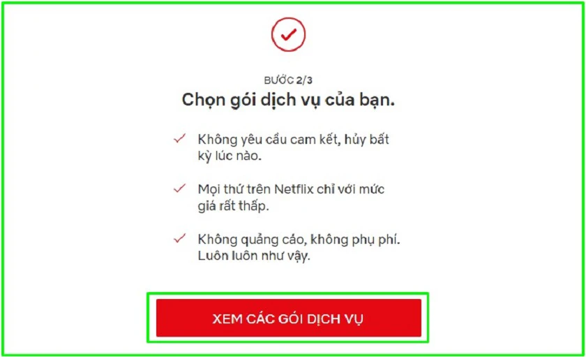 Đăng k&yacute; Netflix bằng thẻ ảo