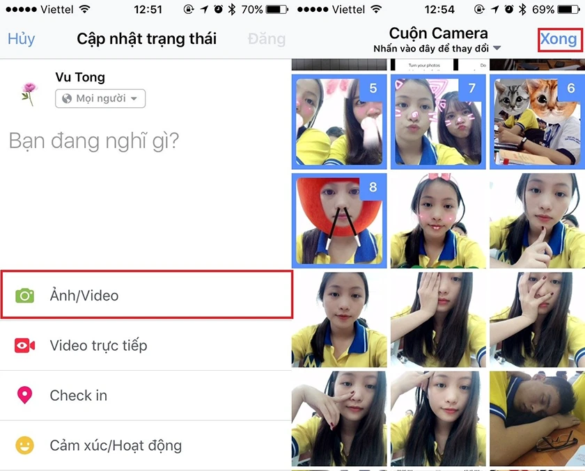 Đăng video l&ecirc;n Facebook bằng điện thoại