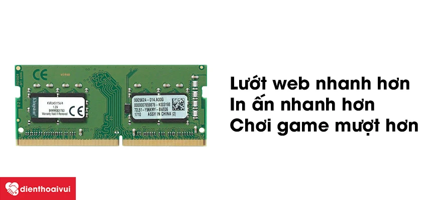 Những lợi &iacute;ch khi thay thế, n&acirc;ng cấp Ram laptop