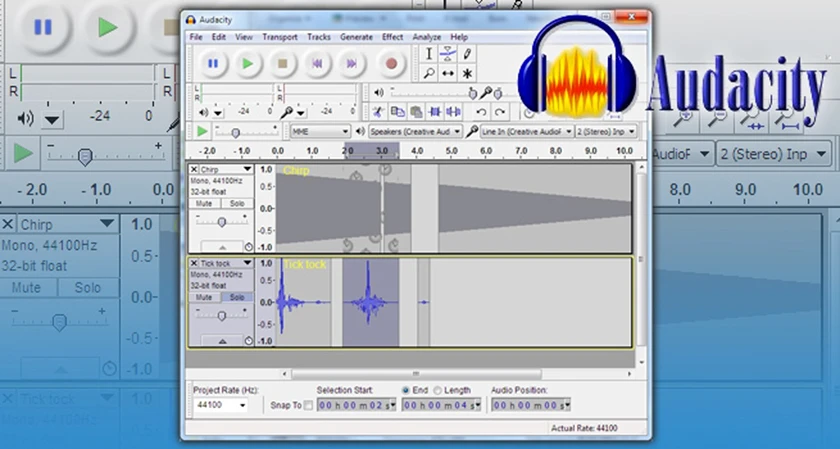 Phần mềm thu &acirc;m m&aacute;y t&iacute;nh Audacity