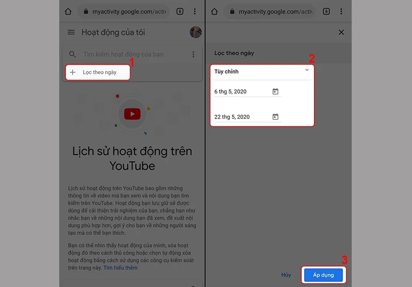 T&igrave;m kiếm lịch sử xem