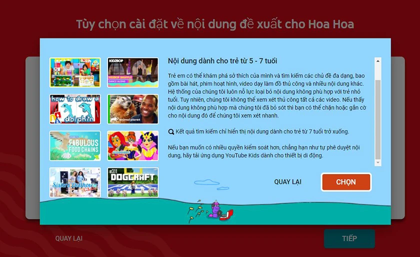 Nhấn chọn