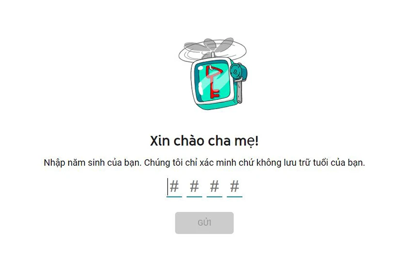C&aacute;ch sử dụng Youtube Kid tr&ecirc;n web