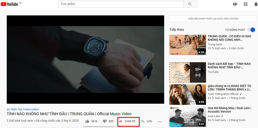 C&aacute;ch chia sẻ video Youtube l&ecirc;n Facebook qua đường dẫn tr&ecirc;n m&aacute;y t&iacute;nh