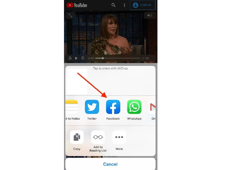 Bạn h&atilde;y chọn v&agrave;o n&uacute;t chia sẻ hoặc k&iacute; hiệu li&ecirc;n kết tr&ecirc;n android.