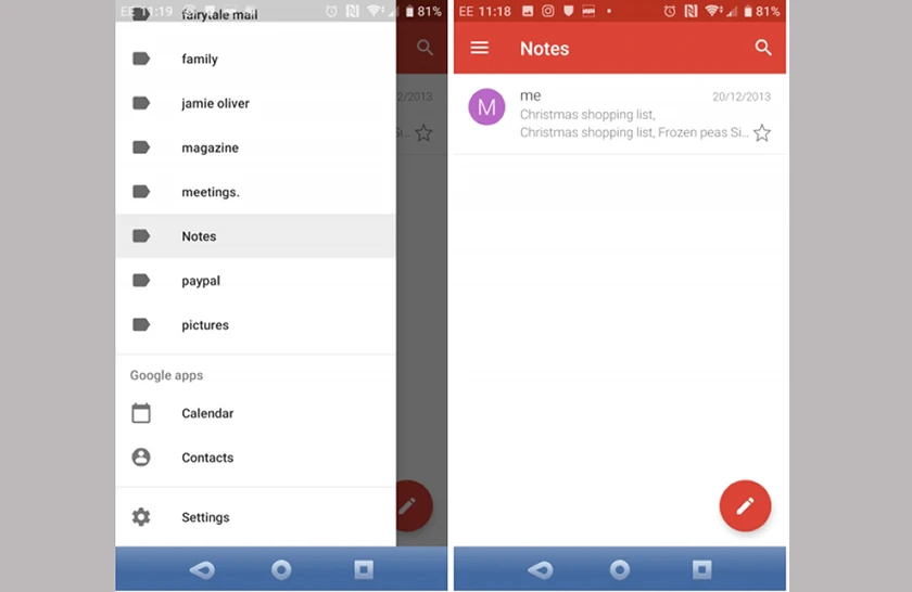 Cập nhật Apple Notes tr&ecirc;n thiết bị Android