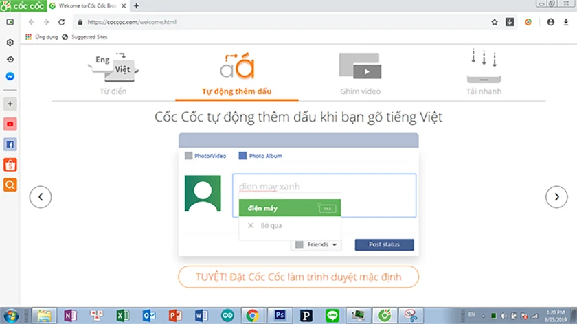 Tự động th&ecirc;m dấu trong Tiếng Việt