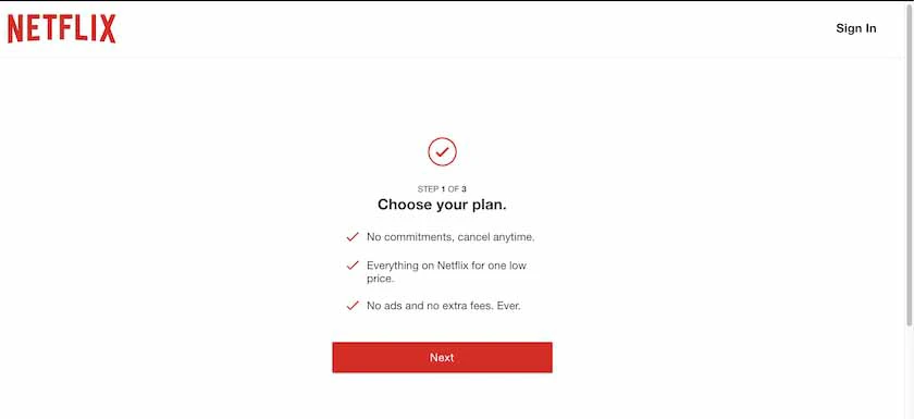 Đăng k&yacute; Netflix bằng thẻ Visa