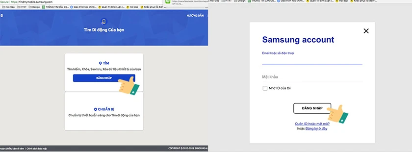 Đăng nhập Samsung Account