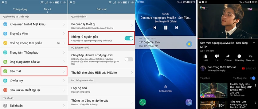 Cách 2: Sử dụng YouTube Red khi nghe nhạc youtube khi tắt màn hình