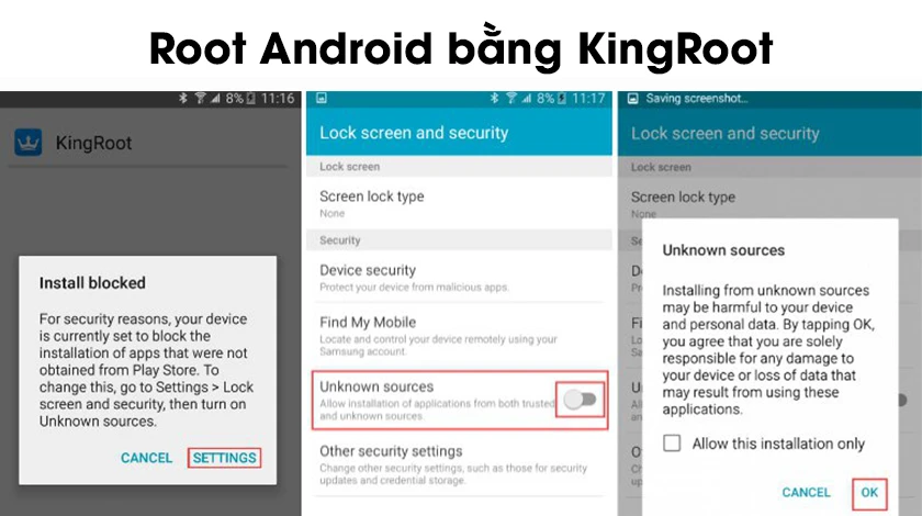 Sử dụng KingRoot để c&oacute; thể root điện thoại Android bất kỳ - root l&agrave; gi