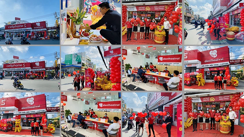 Một số h&igrave;nh ảnh khai trương sửa điện thoại Quận 6 &ndash; 1075B Hậu Giang