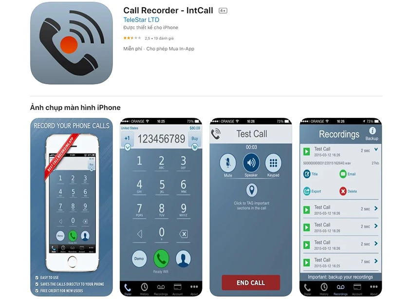 Call Recorder - IntCall