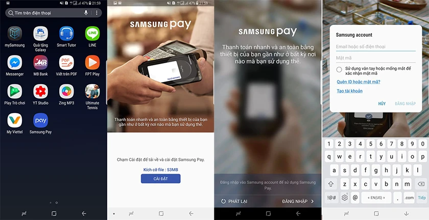 Thiết lập ứng dụng samsung pay, trước đó, bạn nên biết samsung pay hỗ trợ máy nào