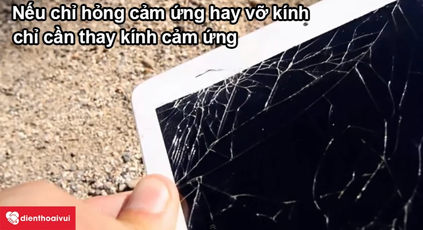 C&aacute;ch ph&acirc;n biệt thay m&agrave;n h&igrave;nh v&agrave; thay k&iacute;nh cảm ứng iPad Air 4
