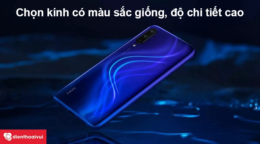 Cách kiểm tra kính lưng Xiaomi Mi 9 Lite chính hãng