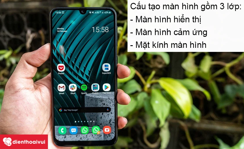 Cấu tạo màn hình Samsung Galaxy M31
