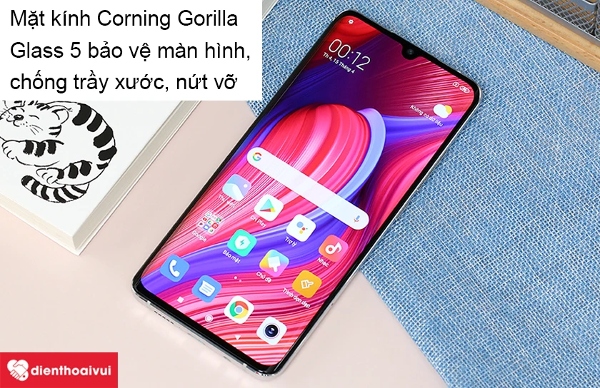 Xiaomi Mi Note 10 Lite trang bị mặt kính cường lực Gorilla Glass 5 bền bỉ
