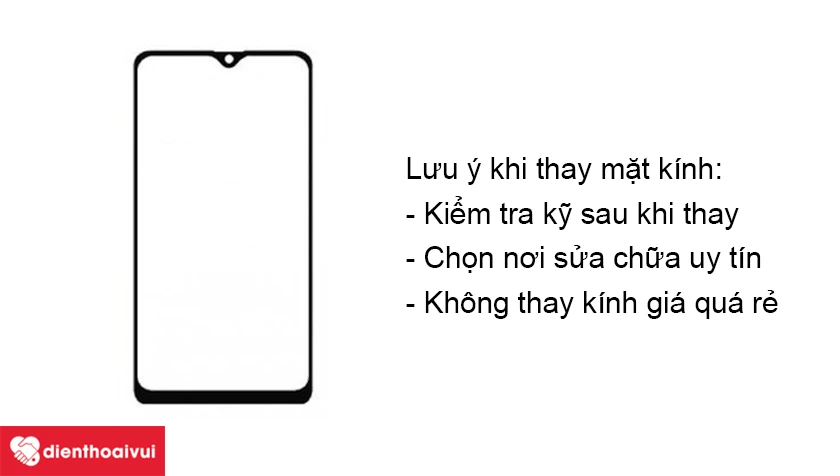 Lưu ý khi thay kính Xiaomi Mi Note 10 Lite