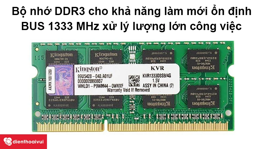 RAM cho khả năng xử l&yacute; c&ocirc;ng việc lớn