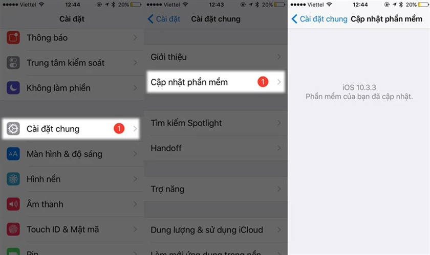 Cập nhật hệ điều h&agrave;nh để gi&uacute;p điện thoại mượt hơn