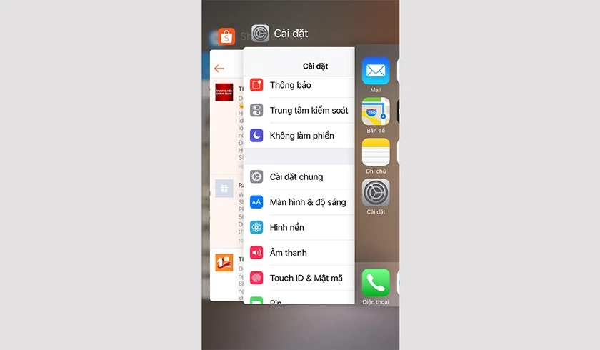 Tắt tất cả những ứng dụng chạy nền