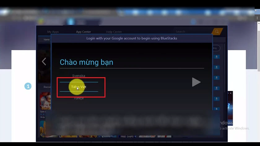 thiết lập ng&ocirc;n ngữ cho phần mềm khi tải ch play cho m&aacute;y t&iacute;nh