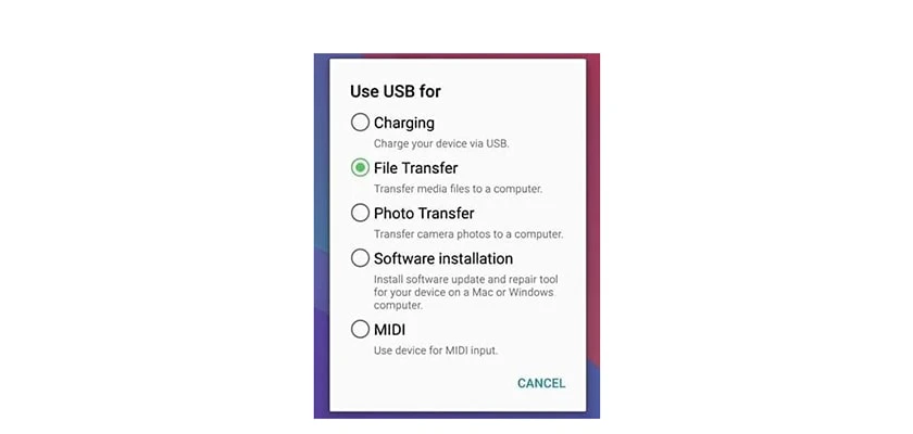 truy cập v&agrave;o trạng th&aacute;i USB Charging
