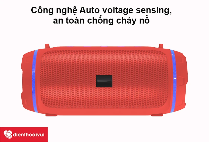 Loa bluetooth energizer bts-102 : C&ocirc;ng nghệ Auto voltage sensing, đầy đủ giấy tờ chứng nhận an to&agrave;n chống ch&aacute;y nổ&nbsp;