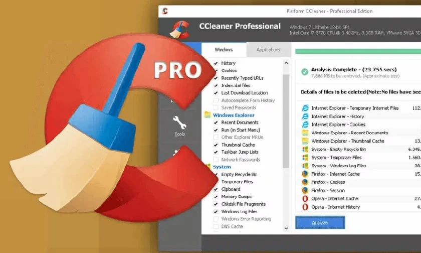 phần mềm dọn r&aacute;c m&aacute;y t&iacute;nh Ccleaner