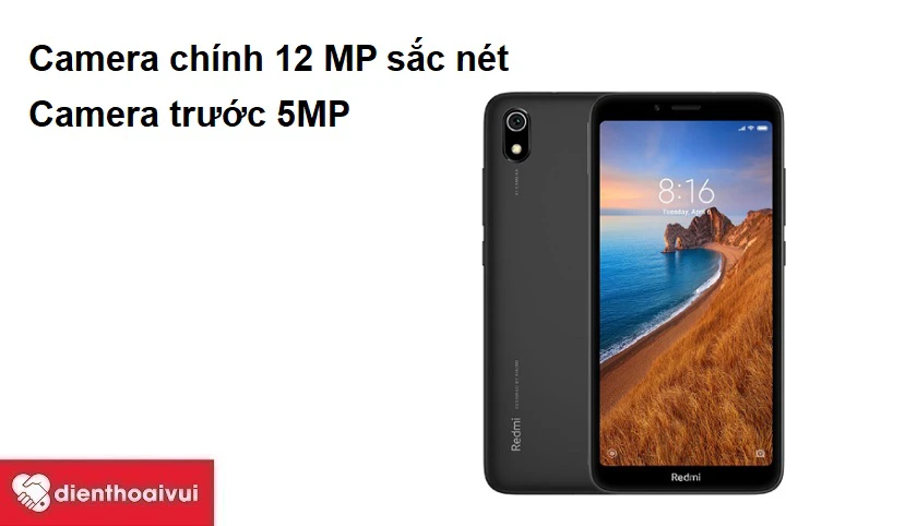 Camera chính 12 MP sắc nét, camera trước 5MP
