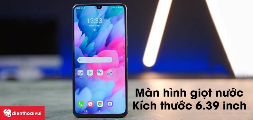 M&agrave;n h&igrave;nh giọt nước kh&ocirc;ng tr&agrave;n viền, k&iacute;ch thước 6.39 inch