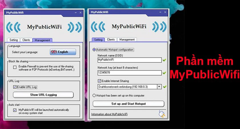 Phần mềm MyPublicWifi