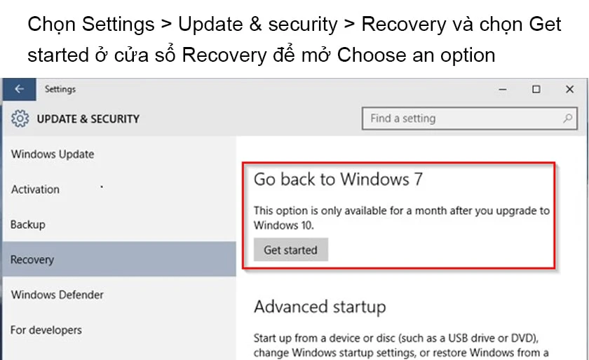 C&aacute;ch reset laptop win 10 như ban đầu bằng Recovery