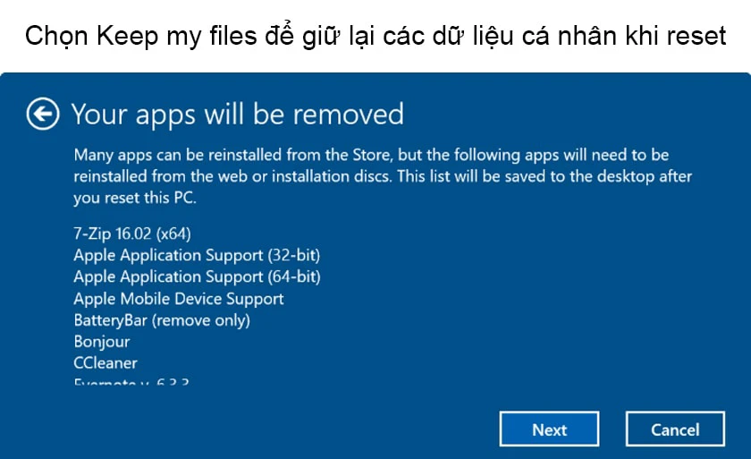 C&aacute;ch reset m&aacute;y t&iacute;nh Win 10 khi bị đơ