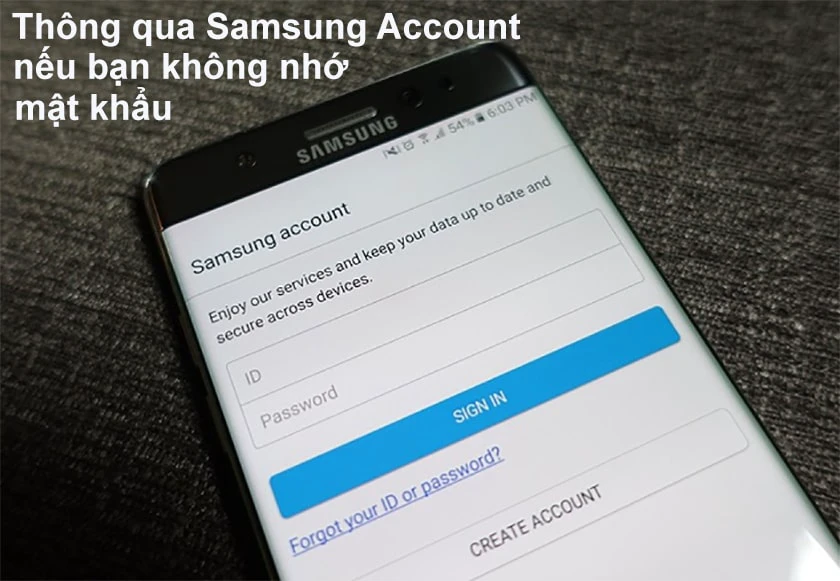 Chọn vào mục “Mở khóa thiết bị” (Unlock device)