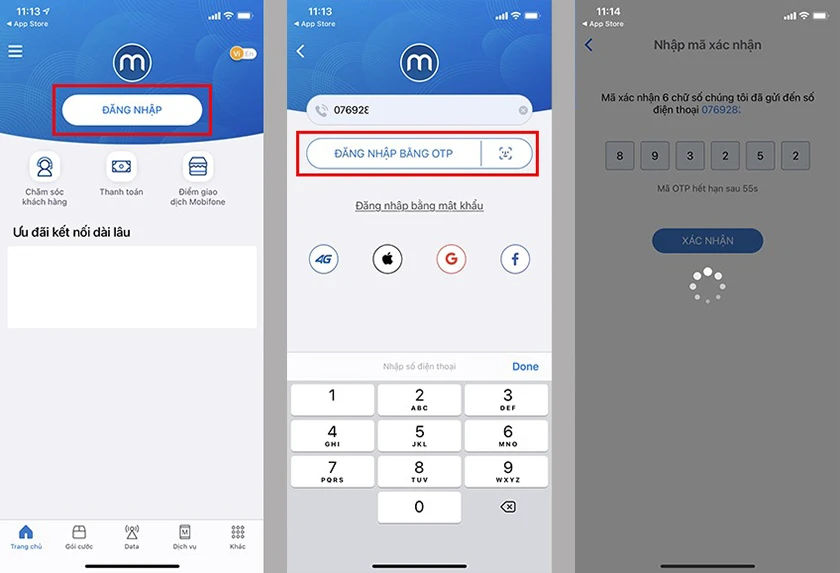 Đổi esim mobifone online qua ứng dụng My MobiFone