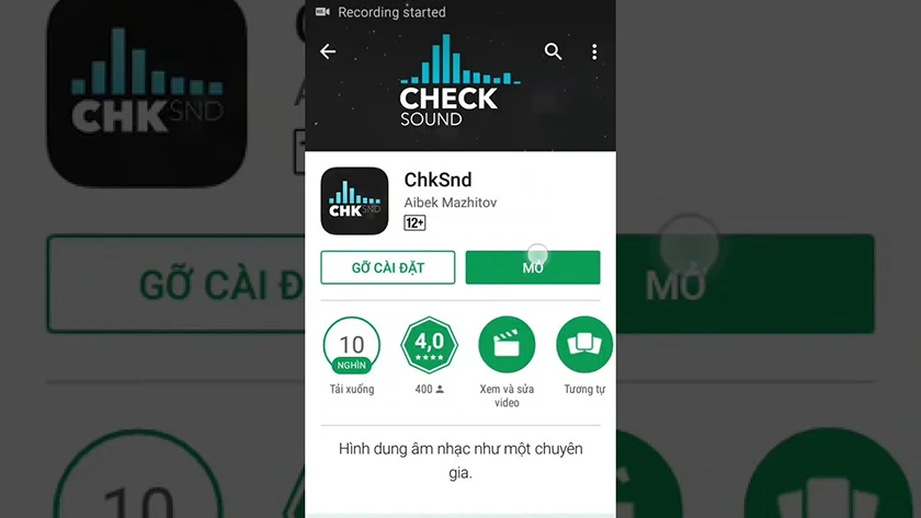 Ứng dụng ChkSnd