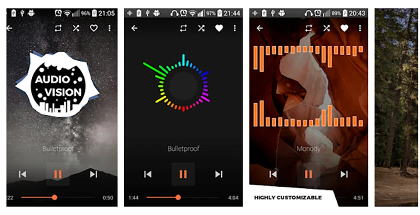 Ứng dụng AudioVision Music Player
