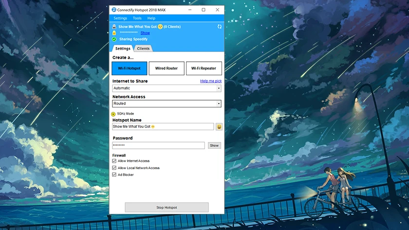 Phần mềm ph&aacute;t wifi Connectify